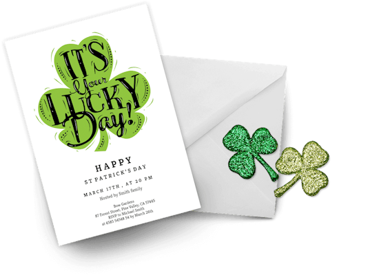 St. Patrick's day invitations